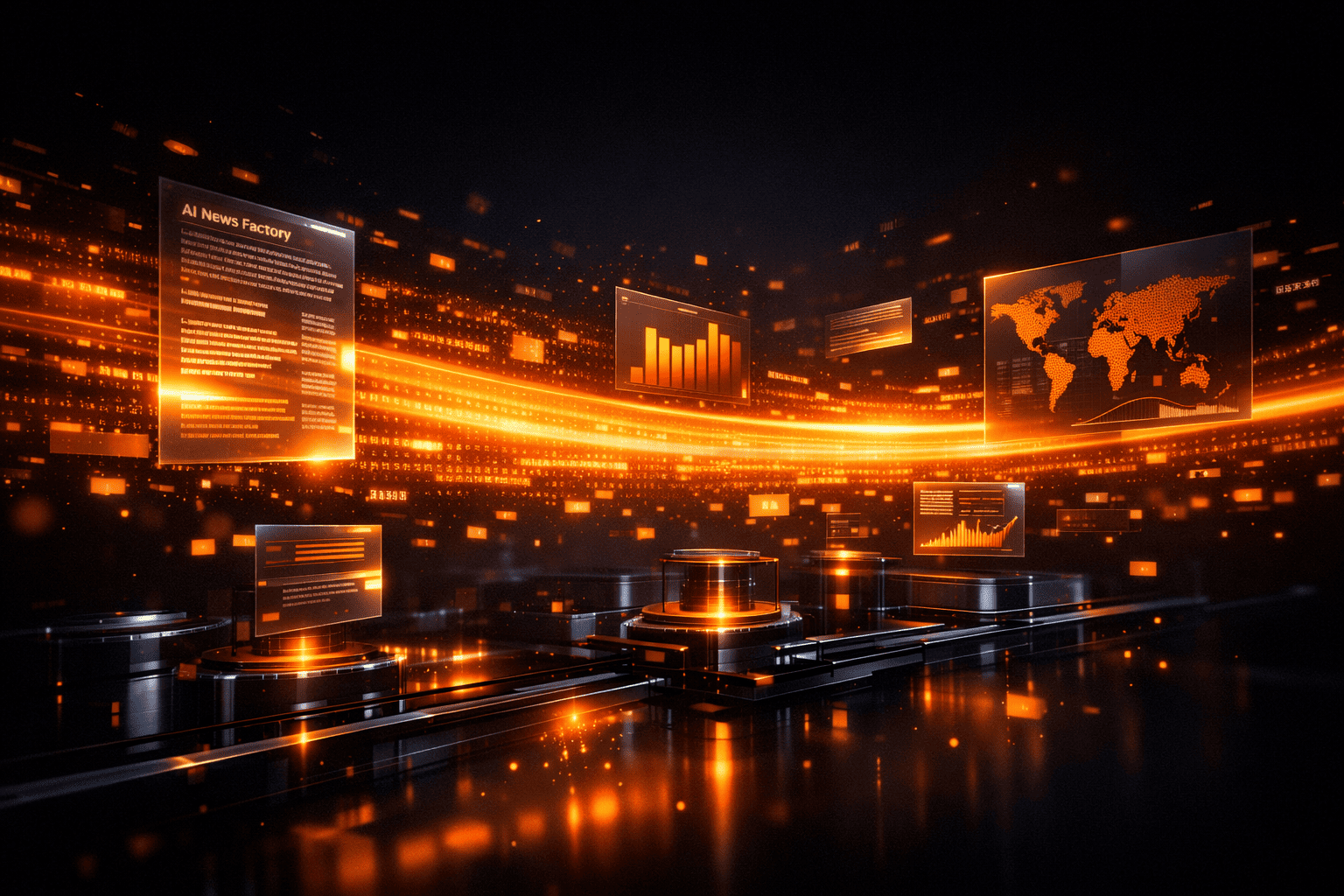 Multichannel AI newsroom for media networks